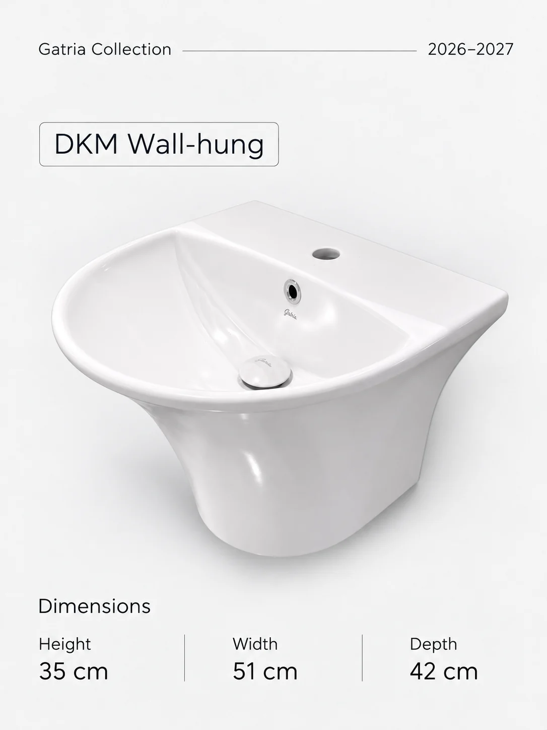 روشویی نیمپایه DKM
