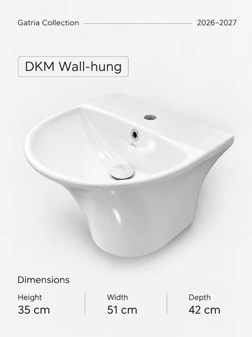 روشویی نیم‌پایه DKM