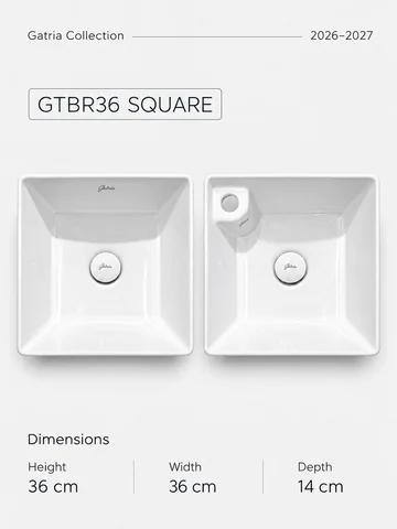 روشویی روصفحهای GTBR36 مربع