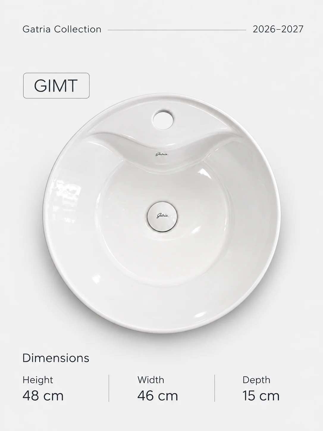 روشویی روصفحه‌ای GIMT