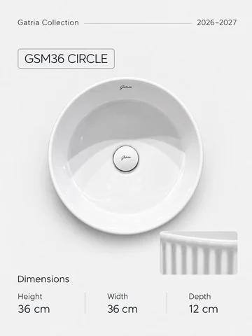 روشویی روصفحهای GSM36 گرد